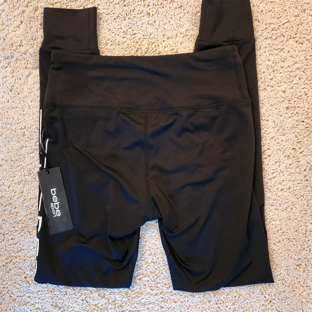 BeBe Sports Black & White Leggings Size Small - Picture 7 of 9
